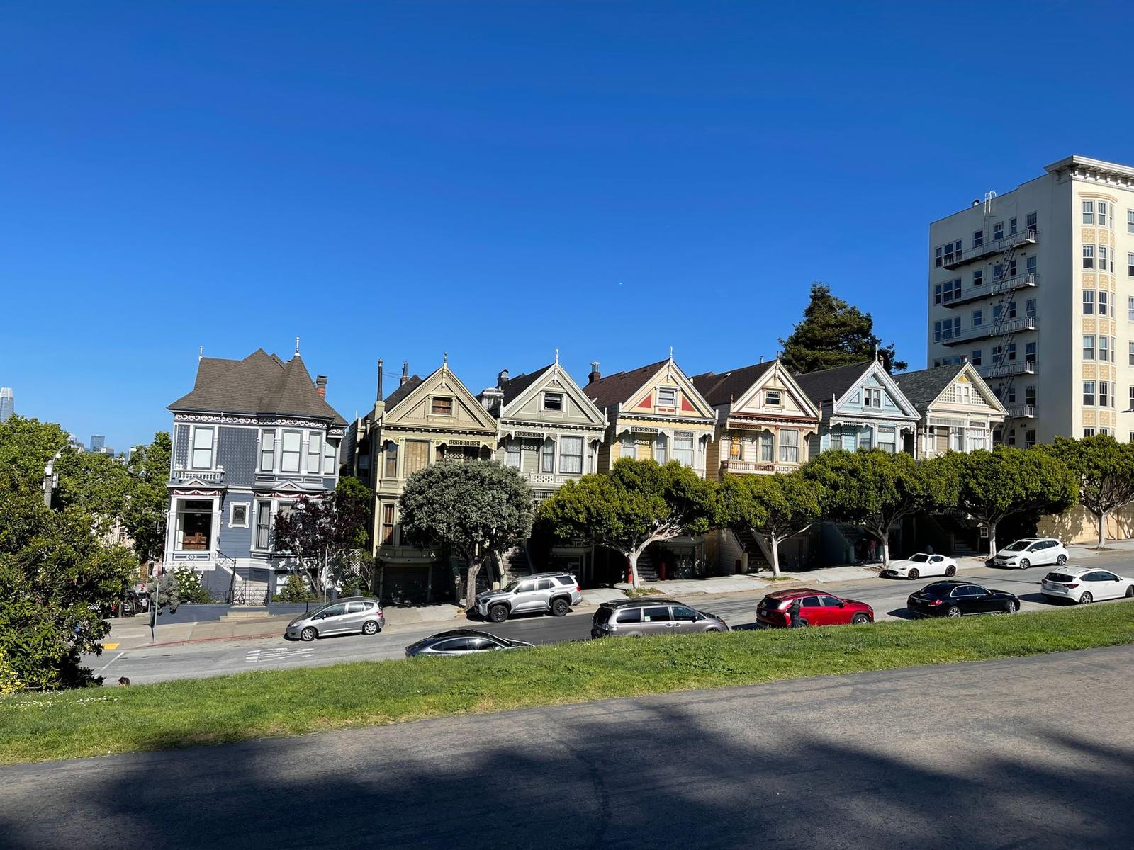 Painted Ladies of San Francisco on a Sunny Day